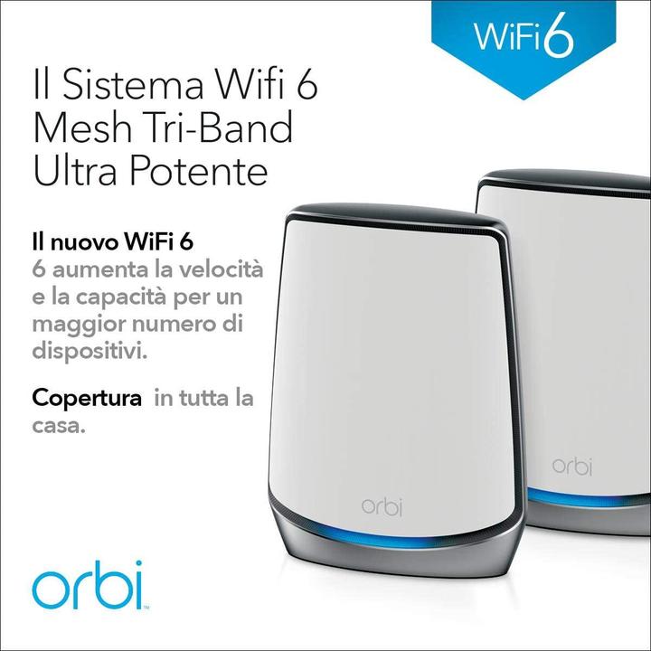 Produktbild Netgear Orbi WiFi 6 Mesh System AX6000 (RBK852)