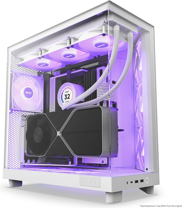 Actual product image NZXT H6 Air Flow RGB (ATX, Mini-ITX, mATX)