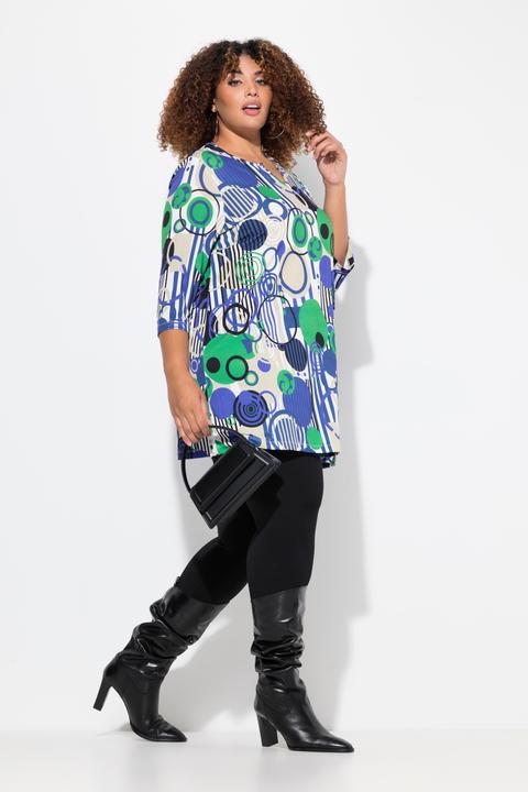 Produktbild Ulla Popken Longshirt, A-Linie, Tunika-Ausschnitt, 3/4-Arm (58)