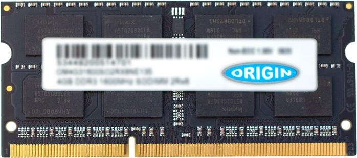 Produktbild Origin Storage 16GB DDR3 1600MHz SODIMM 2Rx8 Non-ECC 1.35V (1 x 16GB, 1600 MHz, DDR3-RAM, SO-DIMM)