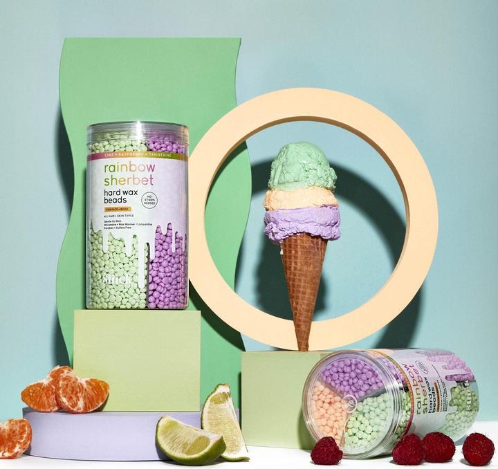 Produktbild Salon Perfect Sliick Heard Wax Beads Rainbow Body Wax Sherbet 425G (1 x, 425 g)