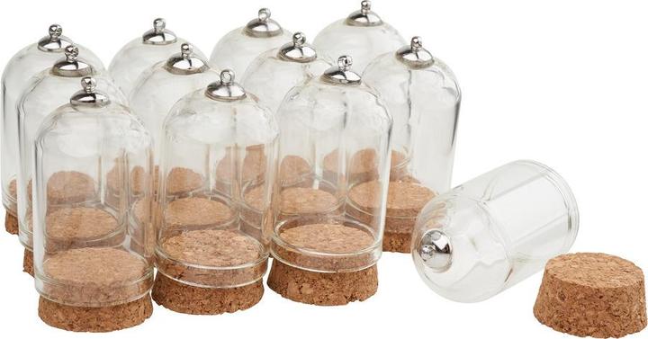 Actual product image VBS Glass pendant with cork base, 12 pieces