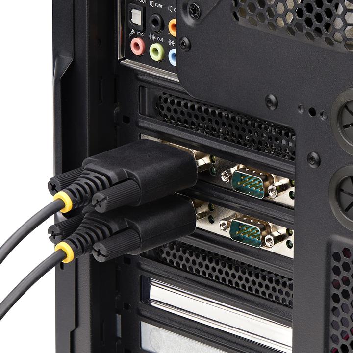 Produktbild StarTech com PS74ADF-SERIAL-CARD, PCIe, Seriell, RS-232/422/485, Schwarz, Aktivität, ASIX - AX99100