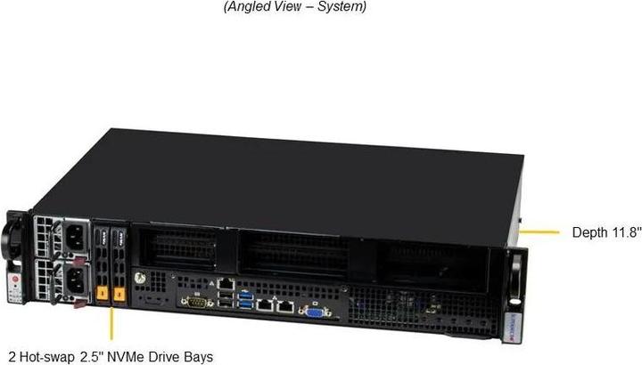 Produktbild Supermicro IoT SuperServer 211E-FRN2T - Server - Rack-Montage
