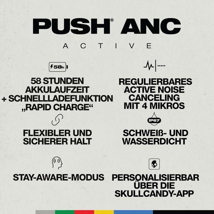 Actual product image Skullcandy Push Anc Active (ANC, 7 h, Wireless)