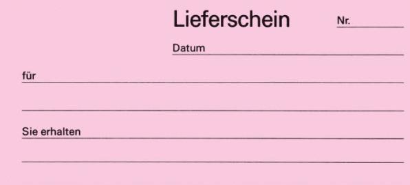 Produktbild Favorit Durchschreibebuch Lieferscheine mit Selbstdurchschreibepapier (100 x)