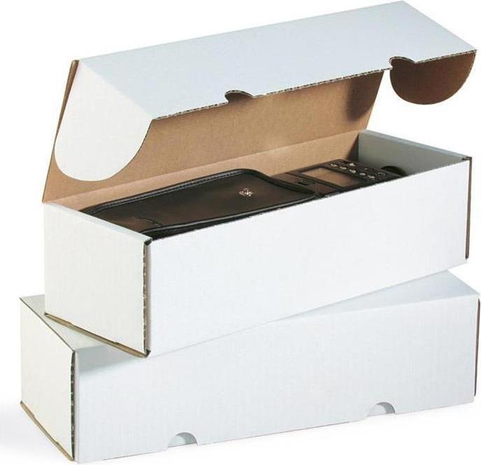 Actual product image Transpak Hinged box 1-wall dimensions 308x206x80mm quality 1.20 B white white (50x)
