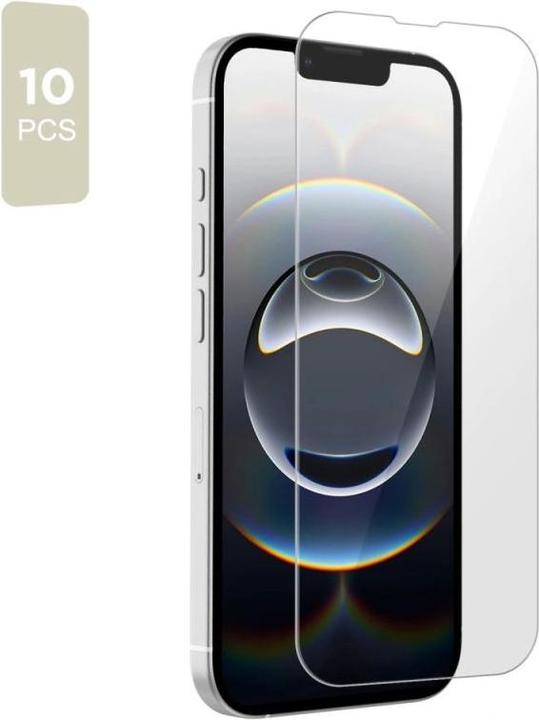 Actual product image Tech-Protect BUNDLE 10ER-PACK HARTGLAS FÜR IPHONE 13 / 13 PRO / 14 / 16E KLAR (10 pcs., Apple iPhone 13, Apple iPhone 13 Pro, Apple iPhone 14, Apple iPhone 16e)