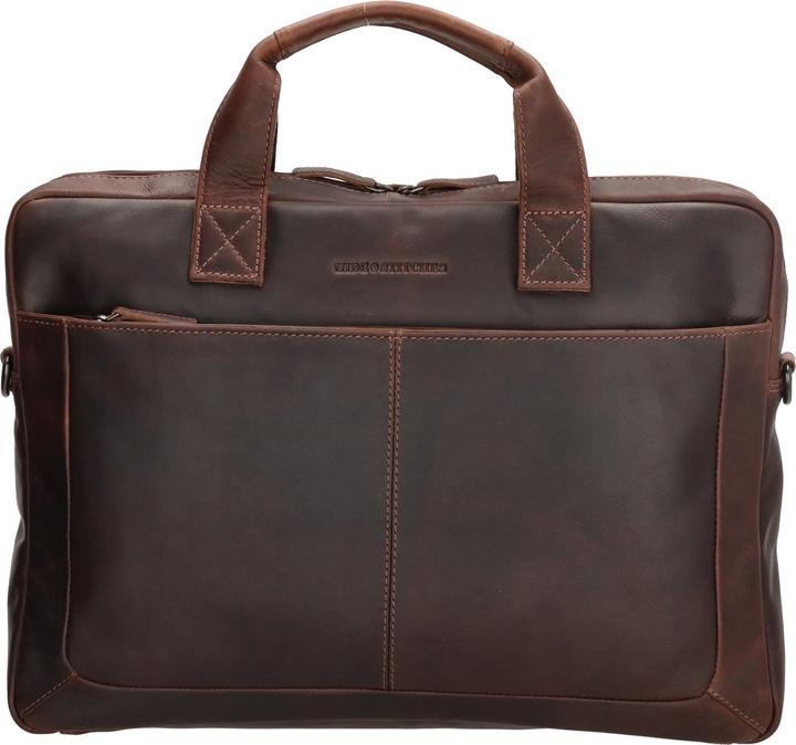 Produktbild HIDE & Stitches laptoptas 15.6 inch donkerbruin (15.60")