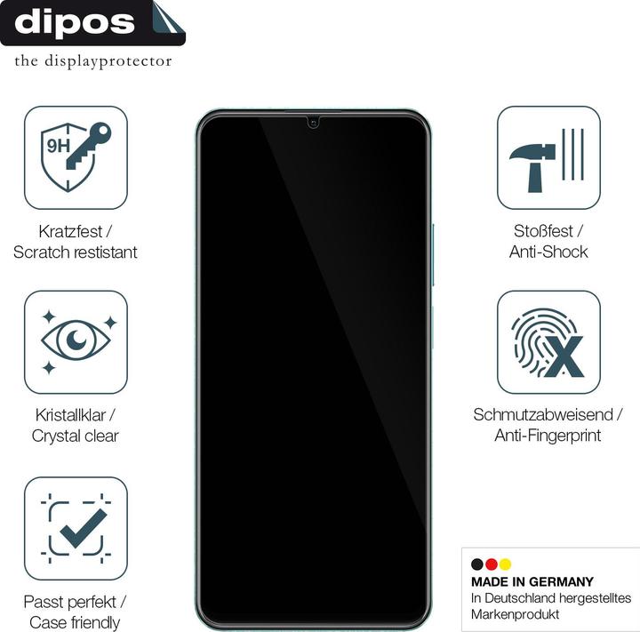 Produktbild Dipos Displayschutz Anti-Shock (2 Stück, Realme C51)