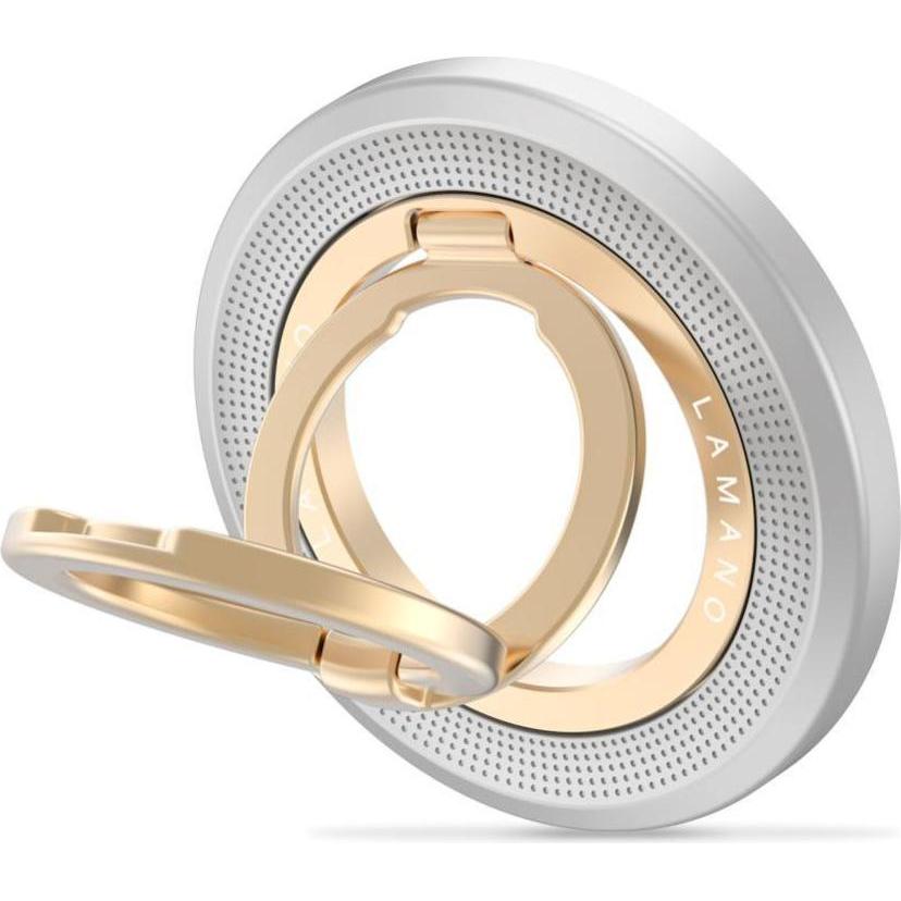 Tech-Protect Mmr700 Lamano Magnetischer Magsafe Handy-Ring Titan/Gold, Supporto per smartphone, Oro, Grigio