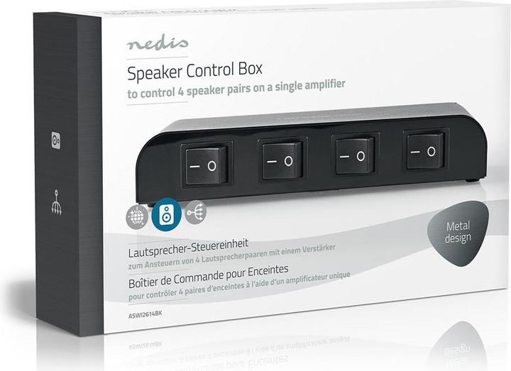 Actual product image Nedis Loudspeaker control unit - Control box - Loudspeaker impedance: 4-16 ohms - Maximum load: 1.5 - 1.5