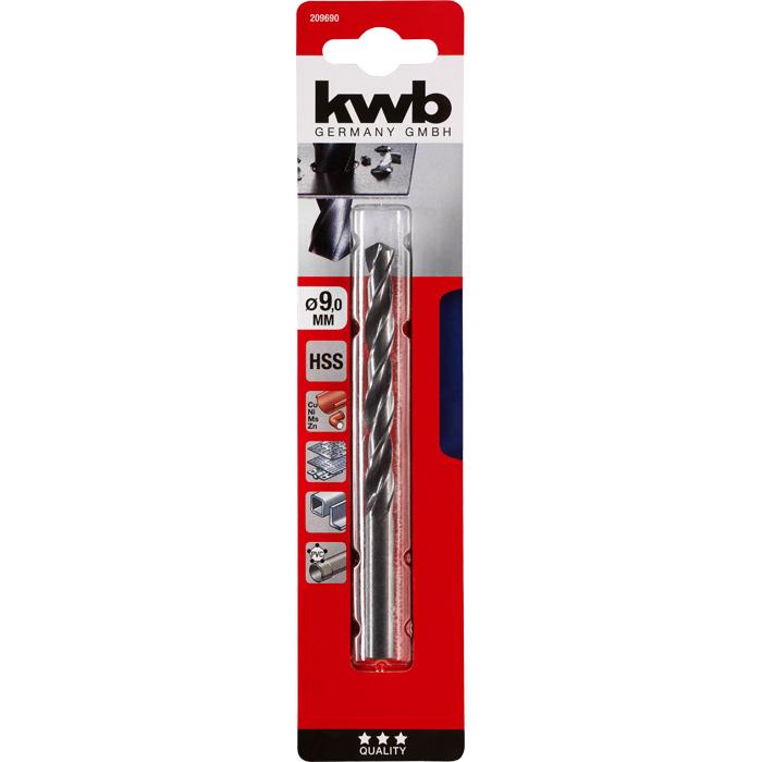 Thumbnail - kwb, Bohrereinsatz, HSS Spiralbohrer, ø 9.0 mm (9 mm)