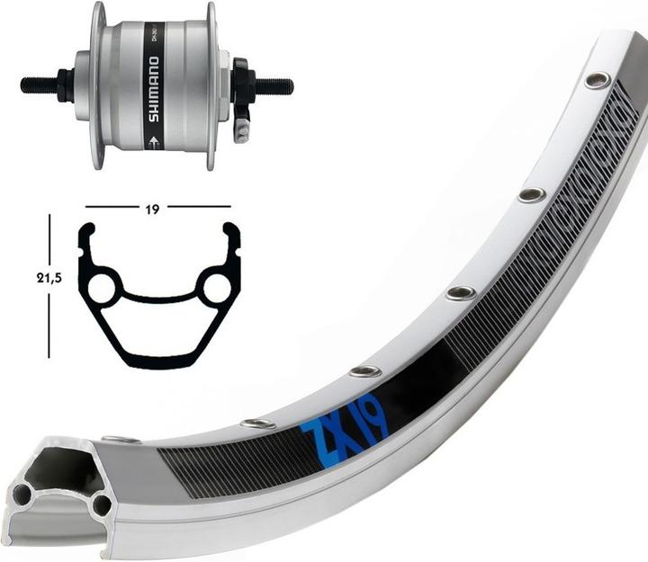 Actual product image Exal Rigid 36L (Front wheel, 26")