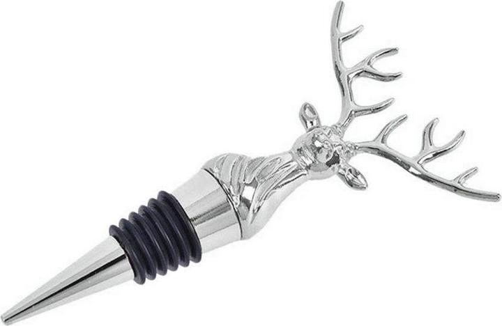 Immagine prodotto JTI Tappo per vino, cervo - argento (Chiusura per il vino)