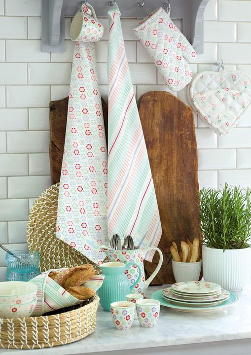 Actual product image Greengate Rike apron white 90x70cm