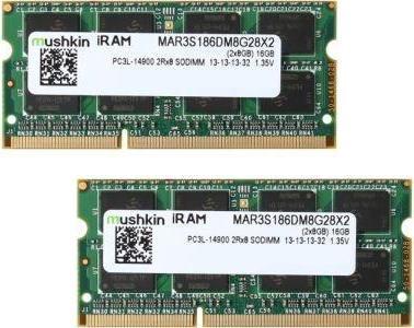 Produktbild Mushkin memory MAR3S186DM8G28X2 iRAM 16GB for Apple - Dual (933 MHz, DDR3-RAM)