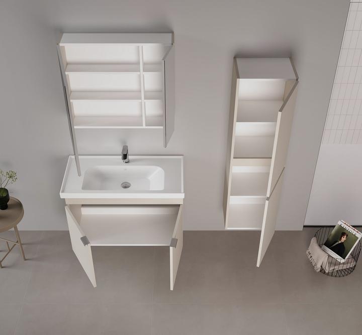 Produktbild Homitis Desna 90 Bathroom Cabinet With Sink & Mirror Set (2 Pieces)