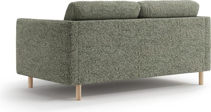 Actual product image Micadoni Sofa, "Eden", 2 Seats, Moss Green Melange, 146x92x90 Made in Europe (2 person sofa)