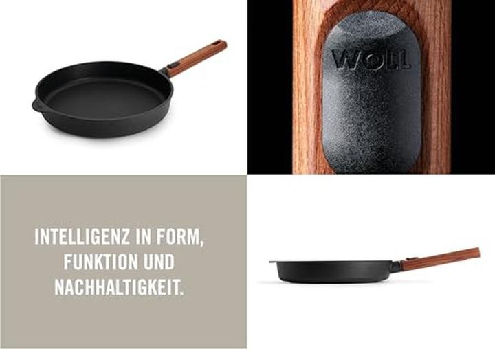 Image du produit Woll 1528WLCI-Q Poêle plate en fonte Eco LogicQXR (28 cm, Poêle à frire, Fonte d'aluminium)