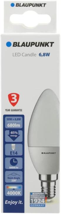 Image du produit Blaupunkt Ampoule LED E14 - Bougie - 7W - Blanc Naturel 4000K - Ampoules à Led - Simple (E14, 1x)