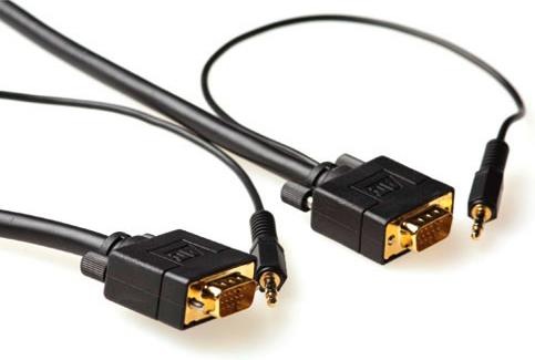 Produktbild 5m VGA + 3.5mm 5m VGA (D-Sub) + 3.5 mm (1/8") VGA (D-Sub) + 3.5 mm (1/8") Schwarz HDMI-Kabel (5 m, VGA)