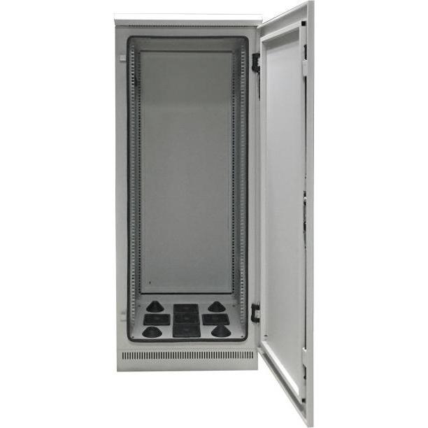 EFB Elektronik Netzwerkschrank (10.86 HE, 19 Zoll Rack), Serverschrank, Grau