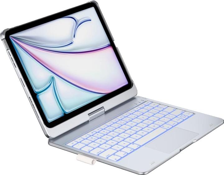 Actual product image Typecase Case Flexbook Touch with keyboard for iPad Air 11" 2024/2025 silver (Eng. Int., Apple iPad Air 11 2024)