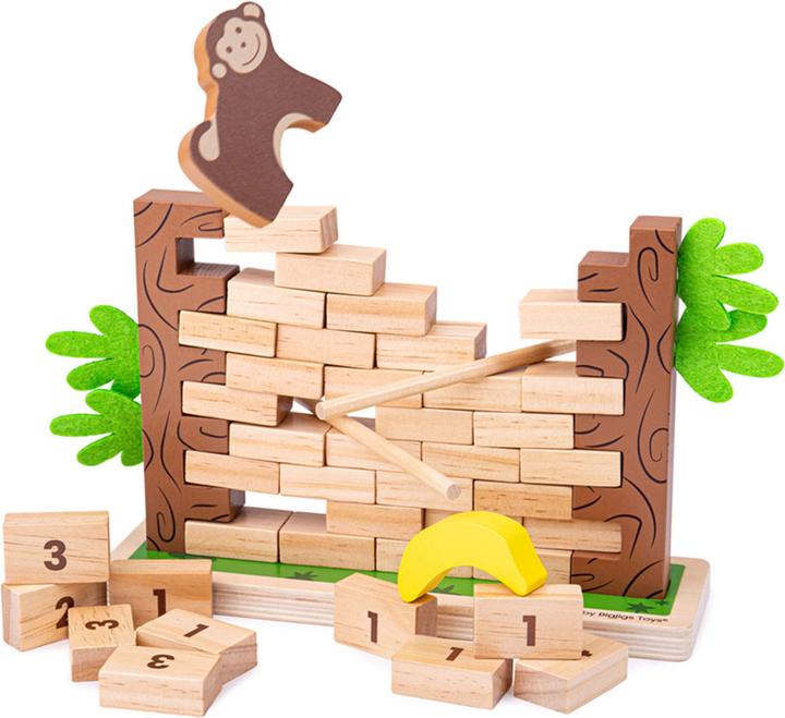 Image du produit Bigjigs Jeu pour enfants Jungle Crash en bois (Multilingue)
