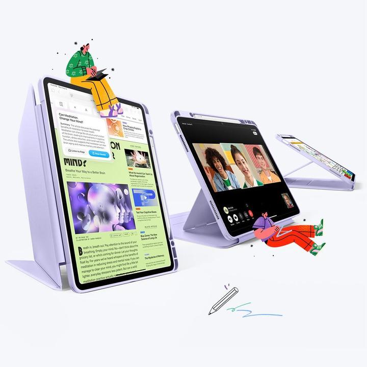 Produktbild ESR - Flip Hybrid - iPad Air 13 (2024) / Air 13 (2025) - Purple (Apple iPad Air 13 2024, Apple iPad Air 13 2025)