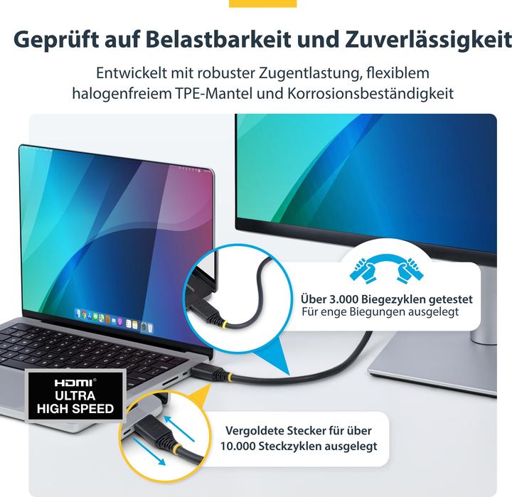 Immagine prodotto StarTech 3m (10ft) HDMI 2.1 Cable, 8K, Certified (3 m)