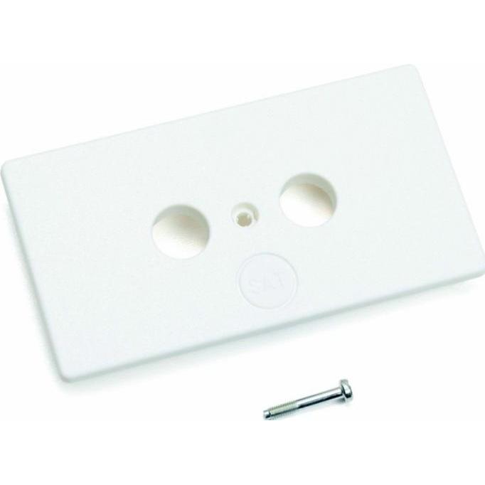 OBO Bettermann, Accessori per il passaggio dei cavi, Piastra di copertura antenna SL Duo 9001, 6132195