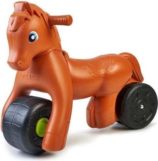 Actual product image Feber Riding horse on wheels - brown