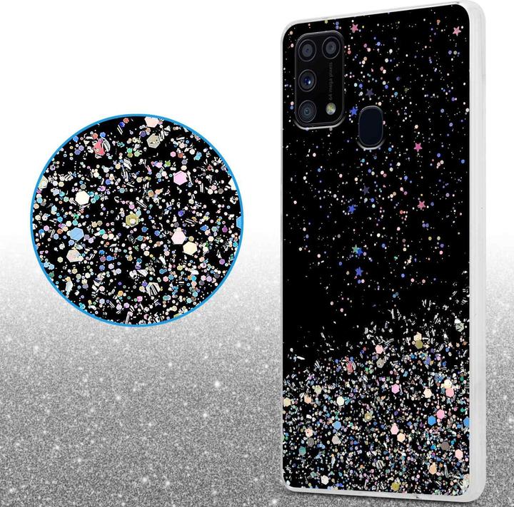 Actual product image Cadorabo TPU cover with glitter for Samsung Galaxy M31 (Samsung Galaxy M31)