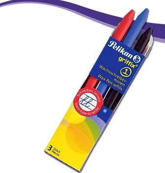 Actual product image Pelikan GRIFFIX - refills (3 pcs., Black, 2 mm)