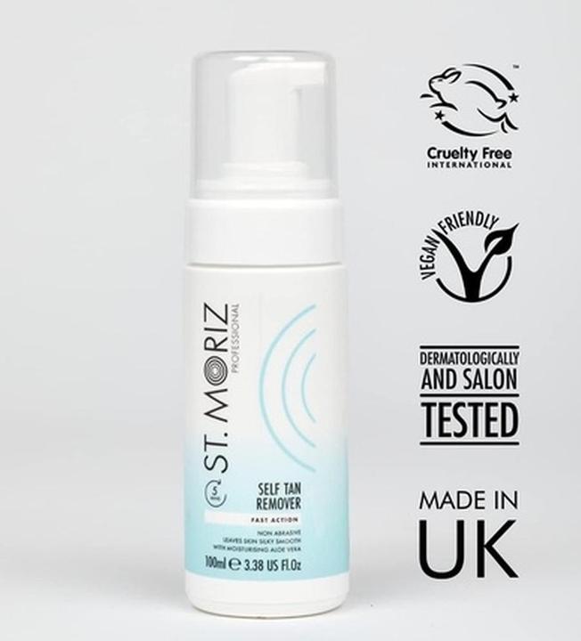 Actual product image St. Moriz Fast Action Self Tan Remover 100ml (Self-tanning towel, 100 ml)