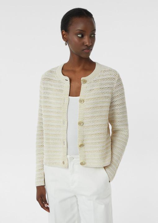 Actual product image Comma Strickjacke Strukturierter Cardigan aus Baumwollmix (44)