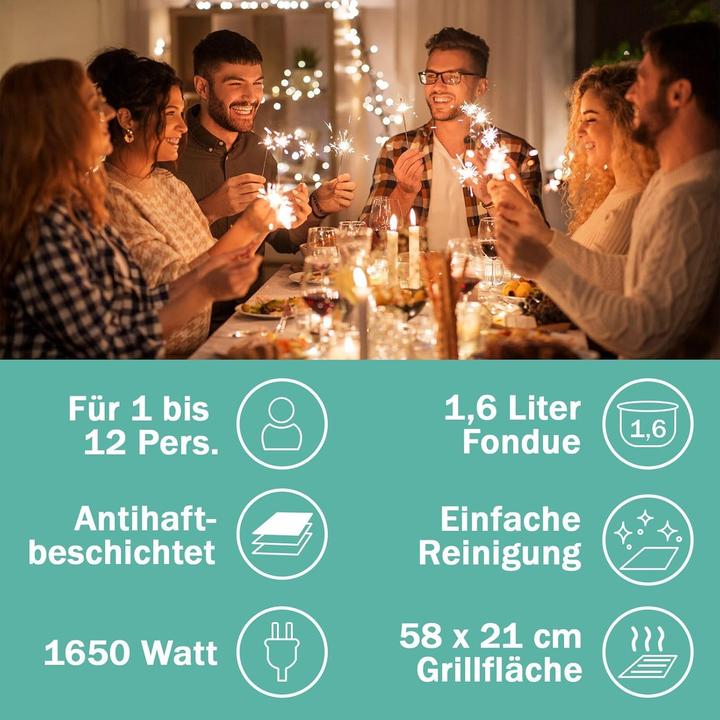 Produktbild Luteo Raclettegrill mit Fonduetopf