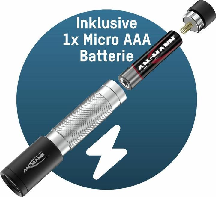 Actual product image Ansmann LED torch 50B battery-operated/incl. 1x Micro AAA (8.50 cm, 55 lm)