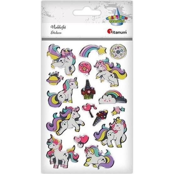 Titanum, Sticker, Einhorn-Aufkleber aus Harz, 17 Stück