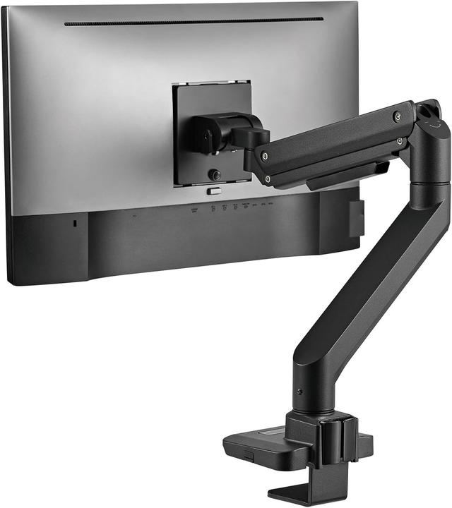 Actual product image Silverstone SST-ARM14B - Single LCD LED Monitor Arm with heavy-duty gas spring design, adjustable, 1 (Table, 49", 20 kg)