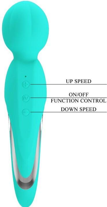Actual product image Pretty Love Walter Vibrator Rod Aqua Green