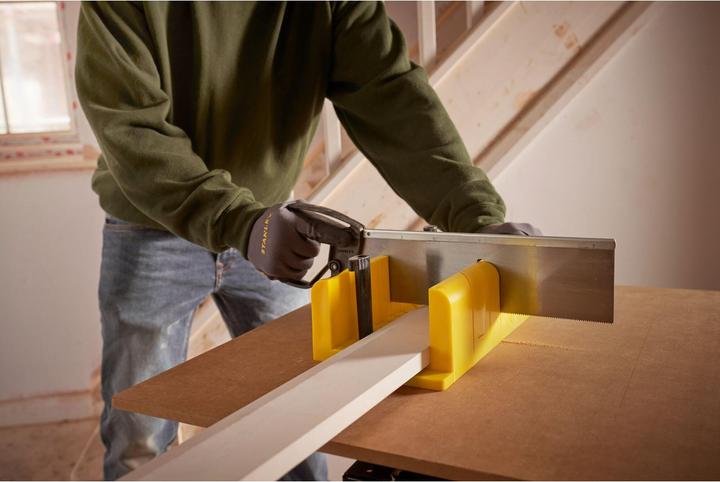 Actual product image Stanley Mitre box with saw