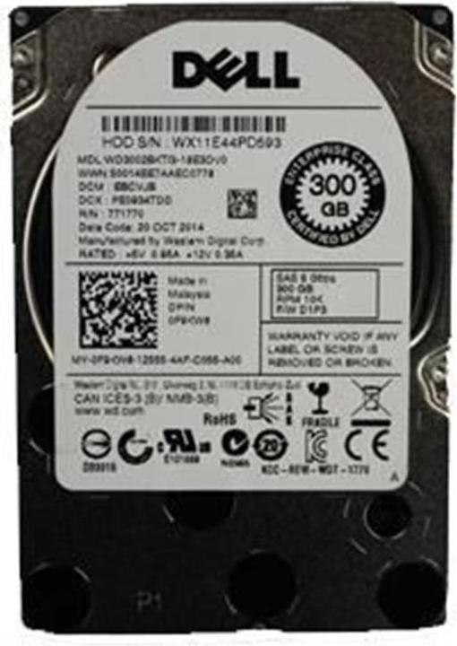 Actual product image Dell F9KW8 Internal Hard Drive 2.5 inch 300 GB SAS (0.30 TB, 2.5")