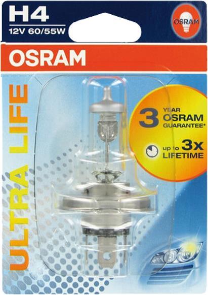 Produktbild Osram Scheinwerferlampe H4, 64193ULT-01B, 12 V 60 55 W, Ul (H4)