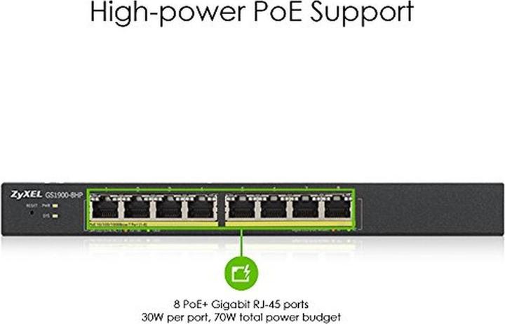 Immagine prodotto Zyxel GS1900-8HP V3 (8 porte)