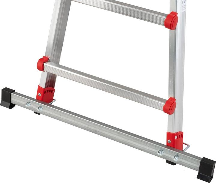 Produktbild Hailo Mulitfunktions-Teleskopleiter (Mehrzweckleiter, Teleskopleiter, Stehleiter, 24 cm)