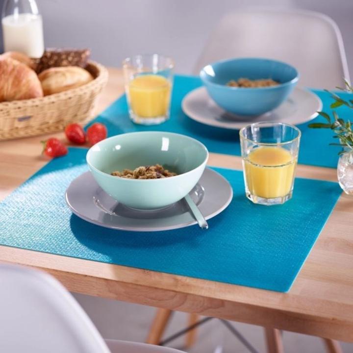Actual product image Westmark PP placemat "Coolorista", square, turquoise, 45x32.5 cm