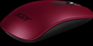 Actual product image Acer Thin-n-light wireless mouse red small nano receiver, elegant and slim design, fine smooth (Wireless)