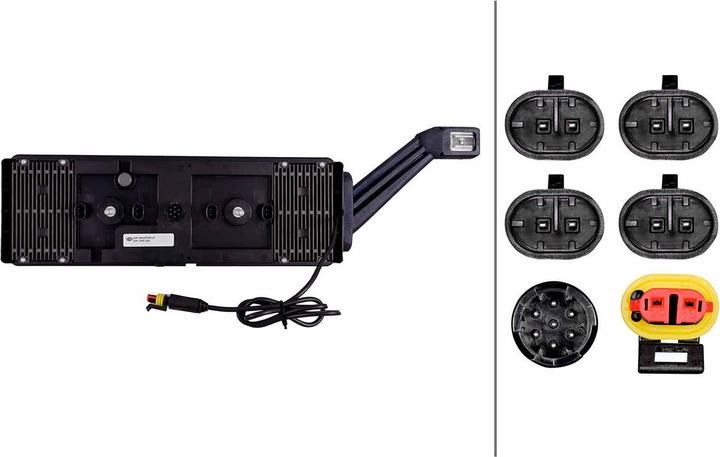 Actual product image Hella Left-hand tail light LED surface-mounted indicator Sweeping